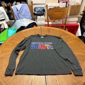 Champion KU Jayhawks Dark Gray Athletic Shirt